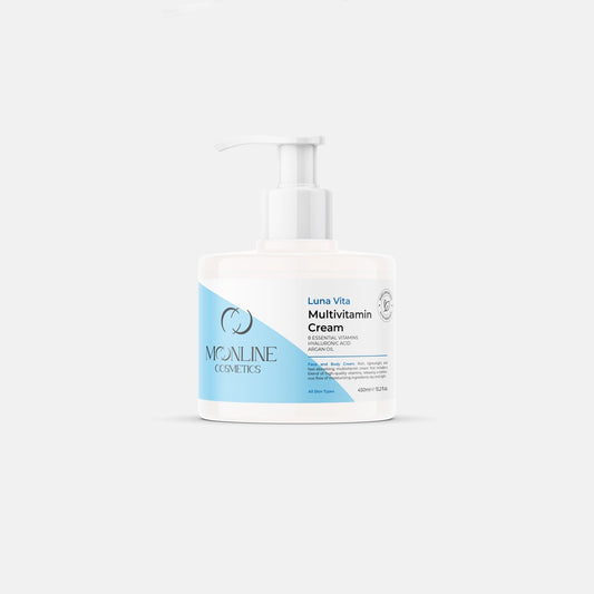 Luna Vita - Multivitamin Cream, 8 Essential Vitamins, Hyaluronic Acid, Argan Oil
